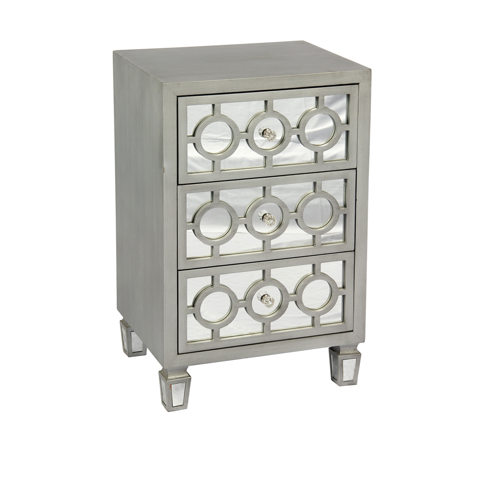 Антикварный серебряный стол/шкаф для гостиной с 3 выдвижными ящиками