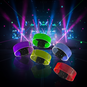 สายรัดข้อมือ LED ปรับแต่งได้พร้อมตัวล็อคแม่เหล็กสำหรับกีฬา วิ่งกลางคืน คอนเสิร์ต คริสต์มาส อีสเตอร์ วันวาเลนไทน์ และงานอีเว้นท์ต่างๆ - Product Image 3