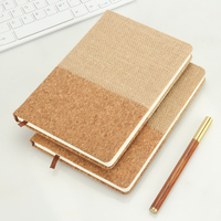 Carnet A5 protection ECO paille de blé logo personnalisé cadeaux de bureau d'affaires