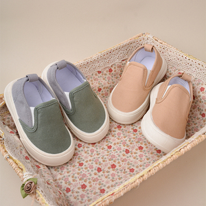EDUBA Nouveauté Chaussures plates décontractées en <span class=keywords><strong>toile</strong></span> antidérapantes à enfiler pour enfants, baskets de sport pour garçons et filles - Product Image 2
