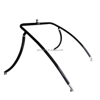 Tente de ponton luxueuse et imperméable à 4 arceaux avec cadre en aluminium mat, protection UV et sac de rangement intégré