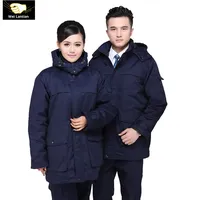 Chaqueta de Algodón Gruesa y Cálida para Invierno, Overol de Trabajo con Múltiples Bolsillos, Unisex, para Fábrica, Soldadura, Transporte, Protección Laboral, CE