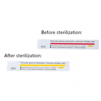 Carte d'instructions en PVC occultant la lumière pour la stérilisation au plasma VH2O2 de qualité médicale, pour le test d'équipements médicaux de précision
