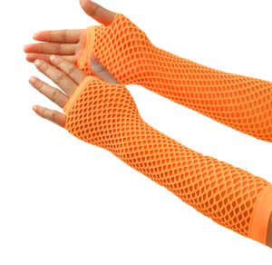 Guantes Largos de Red de Pescado de Neón sin Dedos, Estilo Años 70 y 80, para Fiesta, Mujer, Malla de Red, Manga para Brazo, Accesorios de Disfraces Góticos Punk, Decoraciones - Product Image 4