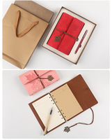 Vente en gros A4 A5 A6 carnet de notes à couverture rigide en cuir carnet de notes personnalisé imprimé