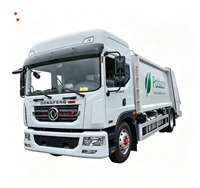 Camion à ordures compacteur Dongfeng 15CBM 4x2 Diesel haute puissance à chargement arrière, normes d'émission Euro 5, conduite à gauche/droite, garantie 1 an