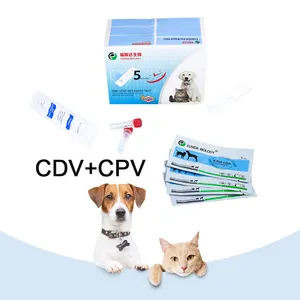 Kit de test rapide des maladies animales de haute qualité Kit de test Cdv + Cpv combiné canin