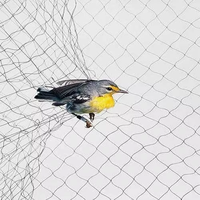 Filets de chasse aux oiseaux polyvalents en BOP extrudé, type diamant, en HDPE noir, résistants au vieillissement