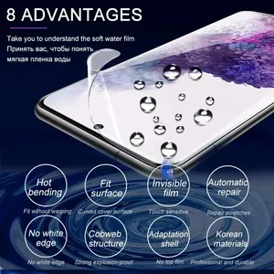 4 Piezas de Película de Hidrogel de Cobertura Total para Samsung Galaxy S23 S20 S21 <span class=keywords><strong>S22</strong></span> S25 S26 <span class=keywords><strong>Ultra</strong></span> Plus FE A16 A17 A22 A26 A34 A54 A56 A55 A52 A07 - Product Image 2