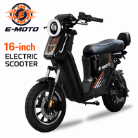 Moto électrique 1500W, 16 pouces, moteur Quanshun, 65 km/h, cadre en acier carbone, double frein à disque, amortisseur hydraulique, télécommande, OEM