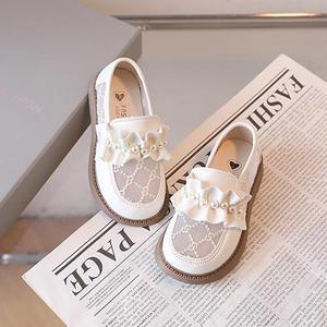 Chaussures d'école pour enfants en cuir antidérapantes à lacets, chaussures de cérémonie souples et tendance pour filles, chaussures Mary Jane pour tout-petits - Product Image 5