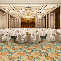 Tapis en nylon imprimé sur mesure pour hôtel, fabriqué en Chine, design personnalisé, antidérapant, imprimé numériquement en 3D, tapis mural pour salle de banquet et couloir