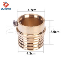 Embout d'échappement universel de 2 pouces pour moto BSA Sportster Big Twin xs650 Custom Chopper Bobber