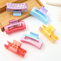 Nouvelle Pince à Cheveux Tendance Dégradé Macaron, Pince Requin Minimaliste Haut de Gamme pour Chignon Femme