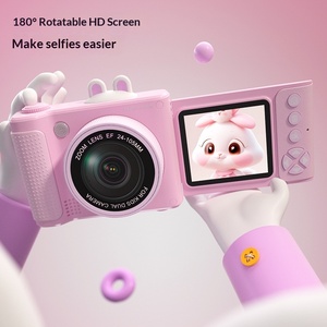 Appareil photo numérique HD pour enfants, appareil photo jouet amusant avec écran rotatif pour selfie, enregistrement photo et vidéo - Product Image 2