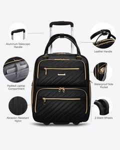 BSCI RNew Personalized Rolling Waterproof Business <b>Backpack</b> with <b>Wheels</b> and Laptop Compartment - Product Image 2
