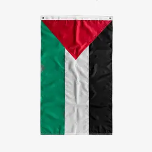 90*150Cm 100% Polyester World Palestine National Flag 3X5ft Palestinian Country Polyester Banner Palestine Flag