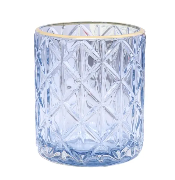 מבטא מודרני כספית זכוכית Tealight פמוט חג המולד דקורטיבי קודש נרות כוסות מחזיקי לשולחן מרכזי דקור