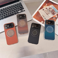 Coque magnétique antichute de luxe pour iPhone 17 Pro avec anneau magnétique, compatible également avec iPhone 15 Pro Max