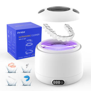 Nettoyeur ultrasonique électrique portable de type split pour appareils dentaires et gouttières, avec lumière UV, haute fréquence 36-40kHz, usage domestique - Product Image 1