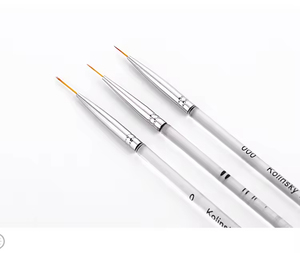 Pinceaux Liner Kolinsky – Lot de 3 avec Manche Transparent – Stylo de Peinture à Ongles en Cristal pour Fleurs, Acrylique, Gel UV, Extension, Dessin, Manucure – Vente en Gros - Product Image 5