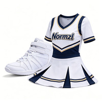 Chaussures de cheerleading légères antidérapantes à tige haute pour les matchs universitaires, baskets de cheerleading réglables à double velcro