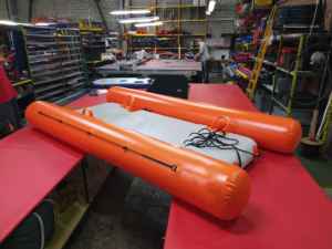 Camilla de Rescate Inflable y Balsa Salvavidas de PVC, Capacidad de 500 kg, Equipo de Rescate Portátil con Bomba y Kit de Reparación - Product Image 5