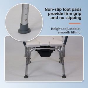 <span class=keywords><strong>Silla</strong></span> de Ducha Ajustable Antideslizante, Asiento de Baño para Personas Mayores, Discapacitadas y Mujeres Embarazadas, Asiento de Baño Ajustable para el Cuidado en el Hogar - Product Image 5