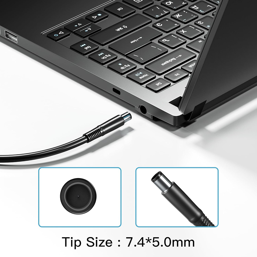Black/7.4mm*5.0mm/90W(NO AC cable)