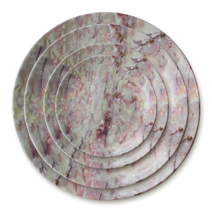 Juego de platos modernos para cena, 6 vajillas de porcelana <span class=keywords><strong>fina</strong></span>, tazones y platos de melamina - Product Image 1