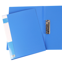 Papeterie scolaire et de bureau, classique, A4, couverture PP bleue élastique, dossier de dossier à ressort avec attache
