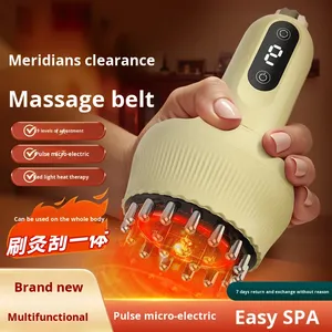 Electric Intelligent Meridian <b>Brush</b> Full Body Gua Sha <b>Back</b> Kneading Device Timing Control USB Rechargeable Face Leg Massager - Product Image 3