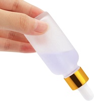 Flacons vides pour soins de la peau 10ml 20ml 30ml – Bouteilles compte-gouttes en verre dépoli pour crème, huile à cuticules et huile à barbe