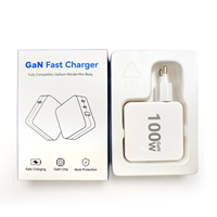 Chargeur mural rapide PPS PD 3.0 100W 3 ports USB A GaN pour ordinateur portable 65W USB C compatible MacBook iPhone 17 16 Samsung
