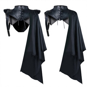 Capa Medieval de Manga Larga para Hombre, Estilo Gótico, de Caballero, Asesino, Vikingo, Pirata, con Capucha, para Disfraces de Anime y Cosplay - Product Image 2
