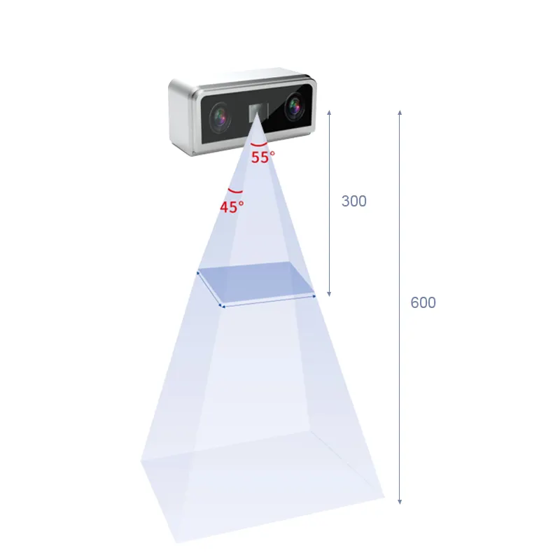 우수한 품질 300-600mm 작동 거리 대형 FOV 머신 비전 센서