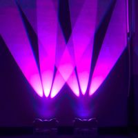 Projecteurs LED sans fil DMX à batterie Tri Beam 3x10w RGBWA 4 en 1 pour éclairage mural, éclairage décoratif, discothèque, DJ, pour mariage, événement, fête