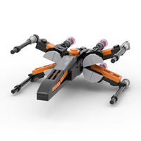 Kit de Modelo de Nave Espacial y Walker de Ciencia Ficción, Juego de Bloques de Construcción de Plástico Educativos Coleccionables para Niños