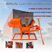 Machine à fabriquer des briques à main pour briques pleines/creuses, équipement manuel à faible coût pour la fabrication de briques en terre