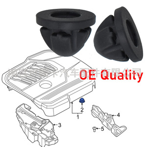 Coussinet en caoutchouc pour couvercle de moteur Bmw, bloc anti-collision 11127614138 pour séries 1 2 3 4 5 6 7 X1 X2 X3 X4 X5 X6 Mini - Product Image 4
