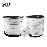 HUAWEI Vente en gros Bande de rideau S Fold en sangle de polyester avec rivets en aluminium, bande de plis ondulés pour rideaux à glissières