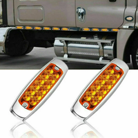 Nouveau feu de gabarit latéral à 12 LED ambre pour camion remorque Peterbilt 12V Rétrofit/Mise à niveau
