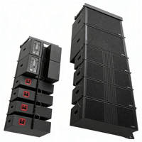 Système de sonorisation Line Array, enceinte active double 8 pouces avec subwoofer 15 pouces, 500W RMS, audio professionnel pour la scène, idéal pour la location