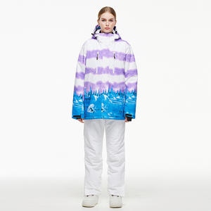 Combinaisons de <span class=keywords><strong>ski</strong></span> pour femmes imperméables épaisses et chaudes pour l'hiver, style nouveau transfrontalier, 100% polyester sans couture - Product Image 4