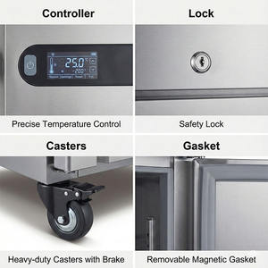 <span class=keywords><strong>Réfrigérateur</strong></span> vertical SWENZA à porte unique en acier inoxydable, idéal pour supermarchés - Meilleure vente - Product Image 3