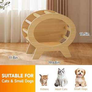 Maison pour <span class=keywords><strong>chat</strong></span> <span class=keywords><strong>en</strong></span> bois <span class=keywords><strong>de</strong></span> pin - Abri pour chats, <span class=keywords><strong>cabane</strong></span> pour animaux <span class=keywords><strong>de</strong></span> compagnie <span class=keywords><strong>en</strong></span> bois massif <span class=keywords><strong>en</strong></span> <span class=keywords><strong>forme</strong></span> <span class=keywords><strong>de</strong></span> télévision surélevée pour chats, poulets, cochons d'Inde. Résistant aux intempéries. - Product Image 2