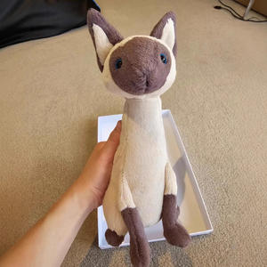 Peluche chat siamois <span class=keywords><strong>Alice</strong></span>, douce, rembourrée en coton PP, confortable et câline, pour enfants et adolescents, 31 à 50 cm, cadeau - Product Image 3