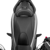 Siège de moto en cuir UFR150 noir imperméable avec support lombaire pour longues distances – Coussin de moto