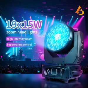 AICPOSE Luces Móviles Profesionales para Escenario 19x15w RGBW 4 en 1 con Zoom, Luces LED Móviles Tipo Ojo de Abeja - Product Image 2