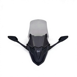 Parabrisas delantero modificado para SYM Cruisym 150 TMAX, kit de parabrisas especialmente elevado, espejos retrovisores delanteros - Product Image 4
